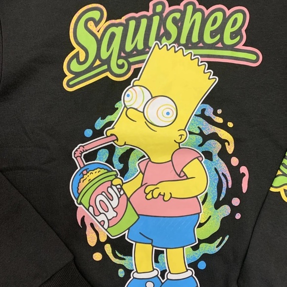 The Simpsons ‘Bart Trippy Squishee’ Men Sweatshirt - Picture 2 of 5